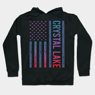 Blue Red Flag - Crystal Lake Hoodie